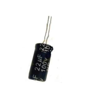Capacitor Electrolítico NO POL 105° 22uF 100V 10x17mm CENP-22uF-100V 