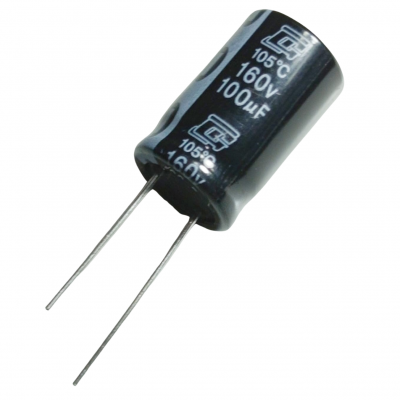 Capacitor Electrolítico 100uF 160V 16x26mm 105° CE-100uF-160V 