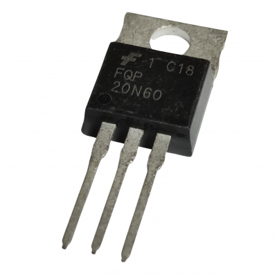 Transistor MOSFET C-N 20A 600V TO-220 FQP20N60 