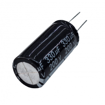 Capacitor Electrolítico 330uF 200V 18X35mm 105°  CE-330uF-200V
