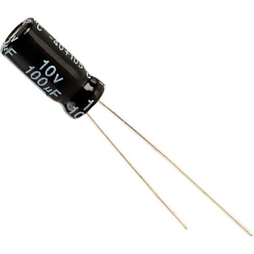 Capacitor Electrolítico 100uF 10V 105° CE-100uF-10V 
