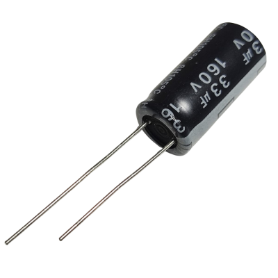 Capacitor Electrolítico 33uF 160V 150° CE-33uF-160V 