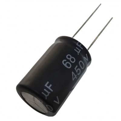 Capacitor Electrolítico  68uF 450V 105° 16x25mm CE-68uF-450V
