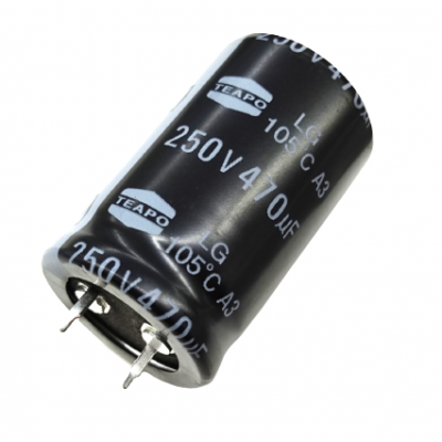 Capacitor Electrolítico 470uF 250V 105° 40X25mm CE-470uF-250V