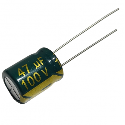 Capacitor Electrolítico 47uF 100V 105° 10x13mm CE-47uF-100V