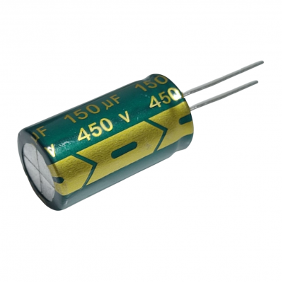 Capacitor Electrolítico 150uF 450V 105° 18x36mm CE-150uF-450V