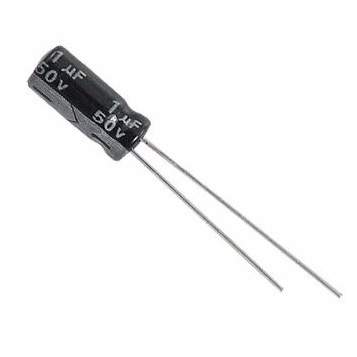 Capacitor Electrolítico 1uF 50V  105° CE-1uF-50V 