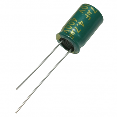 Capacitor Electrolítico 4.7uF 400V 8x12mm 105° CE-4.7uF-400V