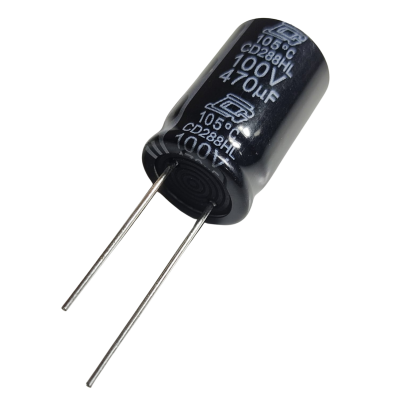 Capacitor Electrolítico 470uF 100V 105° 15x25mm CE-470uF-100V