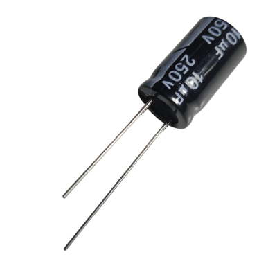 Capacitor Electrolítico 10uF 250V 105°  10X18mm CE-10uF-250V 