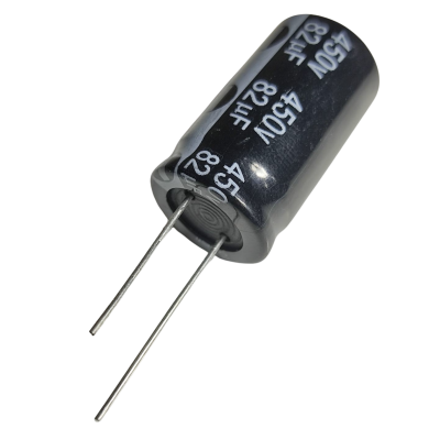 Capacitor Electrolítico 82uF 450V 18x30mm 105 CE-82uF-450V