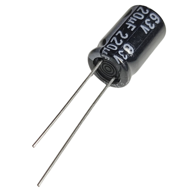 Capacitor Electrolítico 220uF 63V 105° 10x15mm  CE-220uF-63V