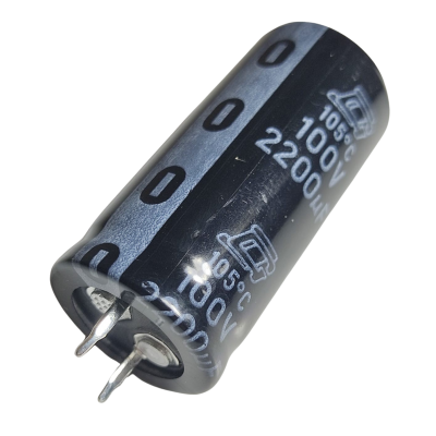 Capacitor Electrolítico 2200uF 100V 105° 20x45mm CE-2200uF-100V 