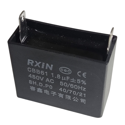 Capacitor Metal Film CBB61 1.8uF 450V 60Hz CP-1.8uF-450V