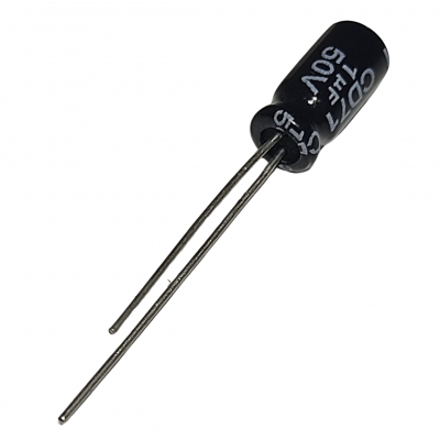 Capacitor Electrolítico No Pol 105° 1uF 50V CENP-1uF-50V