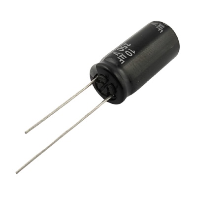 Capacitor Electrolitico 10uF 350V 105  10X20mm CE-10uF-350V
