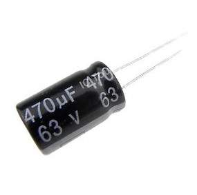 Capacitor Electrolítico 470uF 63V 105° CE-470uF-63V