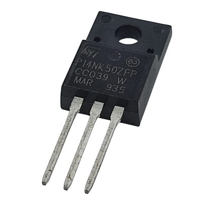 Transistor MOSFET C-N 500V 14A TO-220FP STP14NK50ZFP P14NK50ZFP