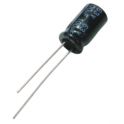 Capacitor Electrolítico 100uF 63V 8x14mm 105° CE-100uF-63V 