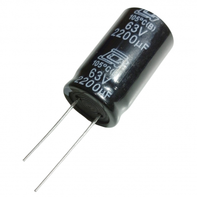 Capacitor Electrolítico 2200uF 63V 10x30mm 105º CE-2200uF-63V 