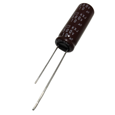 Capacitor Electrolítico 10uF 500V 10x28mm 105° CE-10uF-500V