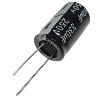 Capacitor Electrolítico 330uF 250V 18X30mm105° CE-330uF-250V