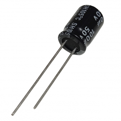Capacitor Electrolítico 100uF 50V 8X11mm 105° CE-100uF-50V 