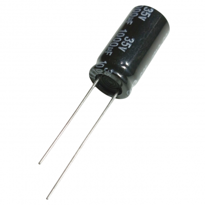 Capacitor Electrolítico 1000uF 35V 10x20mm 105° CE-1000uF-35V