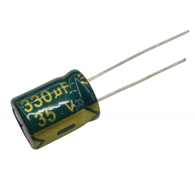 Capacitor Electrolítico 330uF 35V 105° 10X12mm CE-330uF-35V
