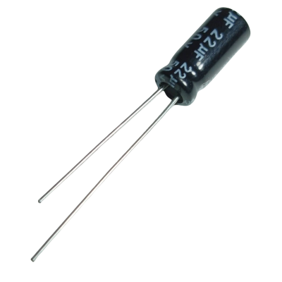 Capacitor Electrolítico 22uF 50V 5x11mm 105º CE-22uF-50V