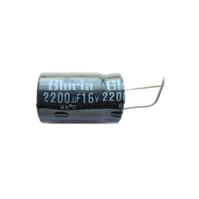 Capacitor Electrolítico  2200uF 16V 105° CE-2200uF-16V 