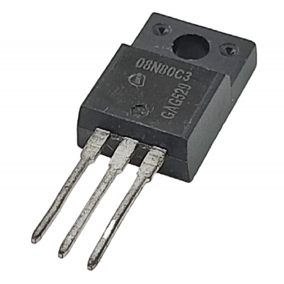 Transistor MOSFET C-N 800V 8A TO-220FP SPA08N80C3 08N80C3